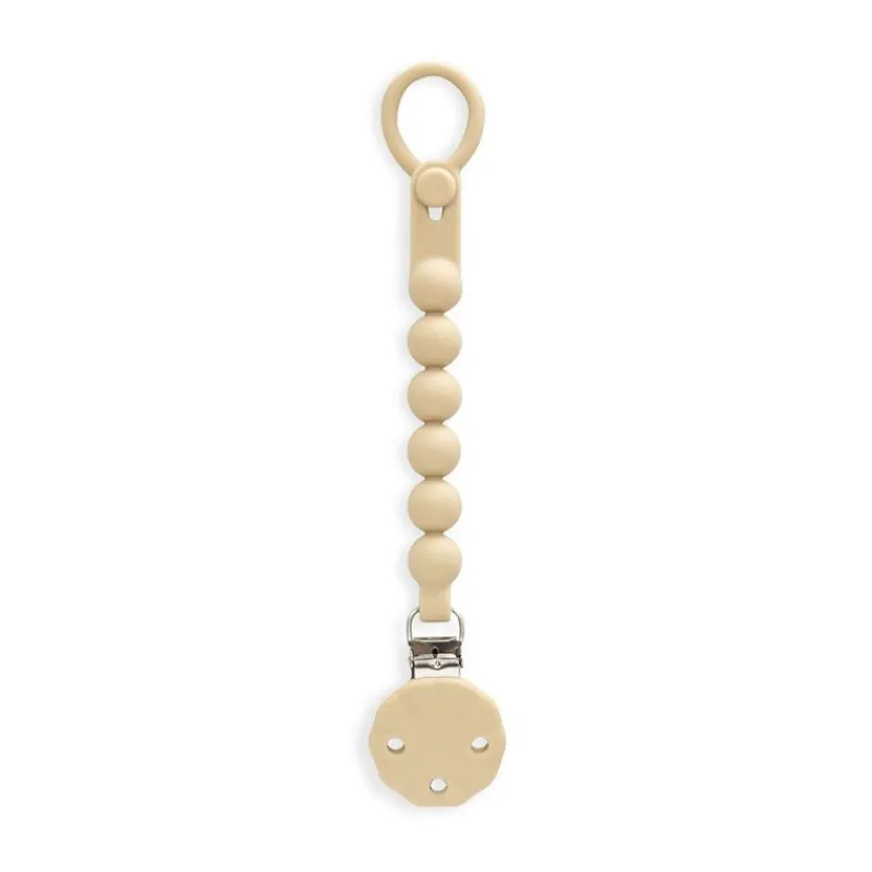 INTERBABY Chupetes Y Dentición-Cadena portachupete silicona Beige