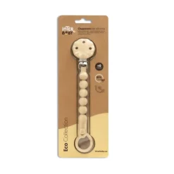 INTERBABY Chupetes Y Dentición-Cadena portachupete silicona Beige