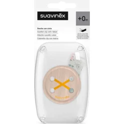 SUAVINEX Chupetes Y Dentición-Cadena Portachupetes Tejido Amarillo