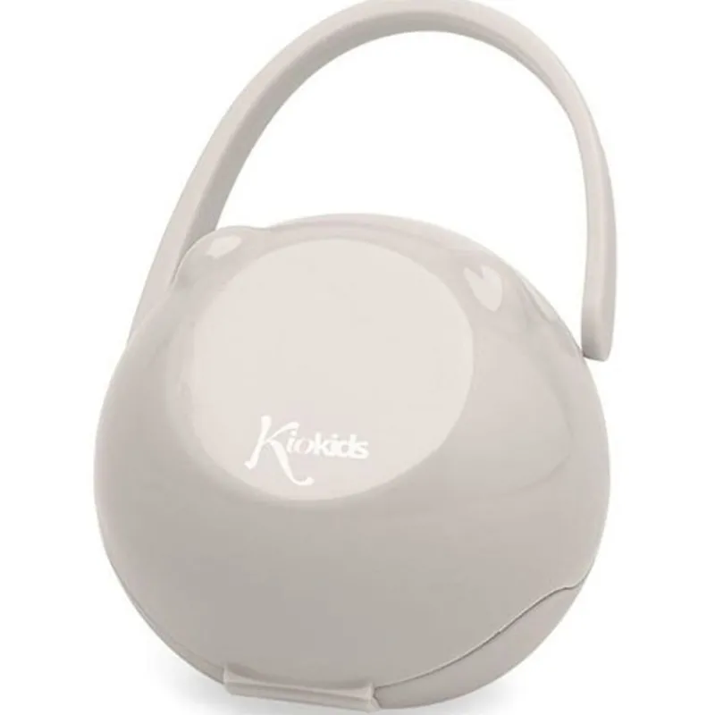 KIOKIDS Chupetes Y Dentición-Cajita portachupete Gris