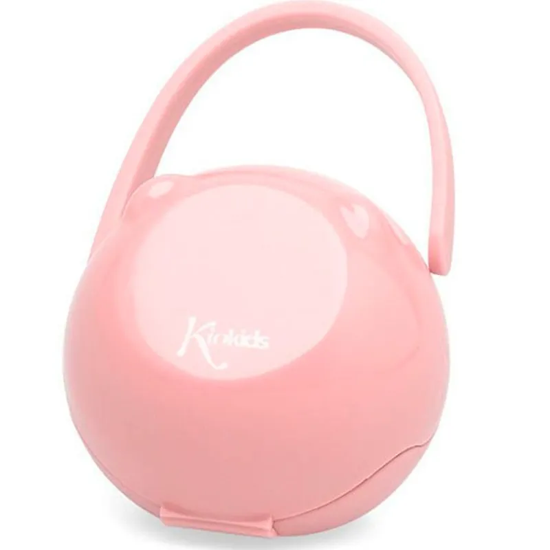 KIOKIDS Chupetes Y Dentición-Cajita portachupete Rosa
