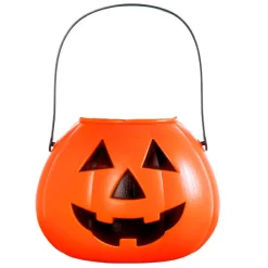 RUBIE'S Halloween-Calabaza Portacaramelos Naranja