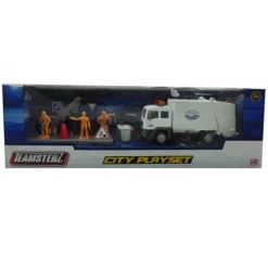 DRIM DISCOUNT Figuras Y Figuras De Acción-Camión Blanco De Construcción