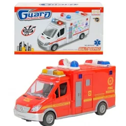 DRIM DISCOUNT Vehículos, Trenes Y Parkings-Camión Bomberos Infantil Luz y Sonido