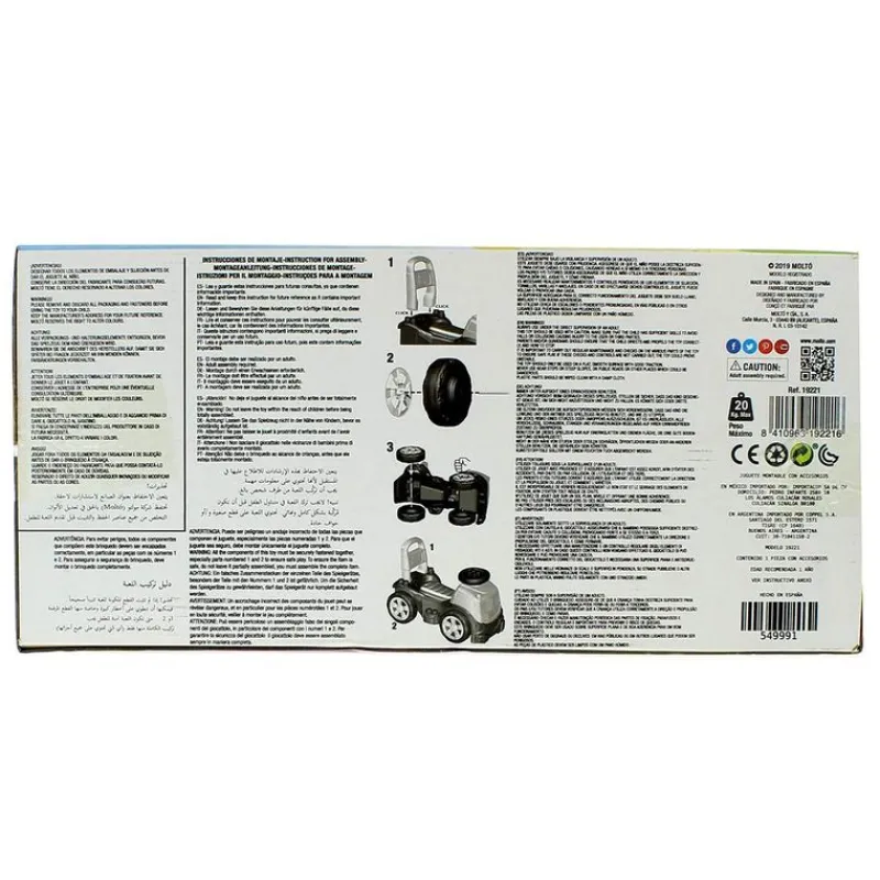 MOLTO Primera Infancia Y Preescolar-Camión Correpasillos 3 en 1 Rosa