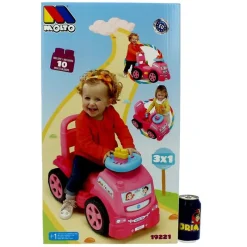MOLTO Primera Infancia Y Preescolar-Camión Correpasillos 3 en 1 Rosa