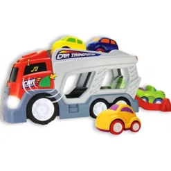 DRIM DISCOUNT Vehículos, Trenes Y Parkings-Camión de Transporte con Vehículos