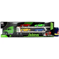 Camión de Transporte Verde con Coches*DRIM DISCOUNT