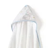 Capa baño + babero Elefante Blanco/ azul*INTERBABY Hot