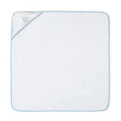 Capa baño + babero Elefante Blanco/ azul*INTERBABY Hot