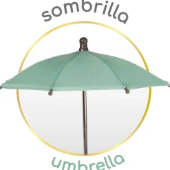 DECUEVAS Muñecas|Juegos Y Juguetes De Imitación-Carro de Muñecas Capriccio con Sombrilla