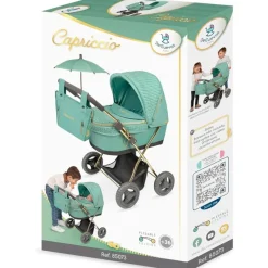 DECUEVAS Muñecas|Juegos Y Juguetes De Imitación-Carro de Muñecas Capriccio con Sombrilla