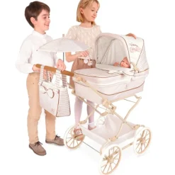 DECUEVAS Muñecas|Juegos Y Juguetes De Imitación-Carro de Muñecas Reborn Verona con Sombrilla