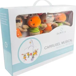 OLMITOS Jueguetes De Primera Infancia-Carrusel Musical Dog colors