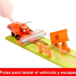 MATTEL Vehículos, Trenes Y Parkings-Cars Huida de Frank Pista de Coches