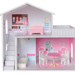 DRIM DISCOUNT Juegos De Madera|Muñecas-Casa de Madera 47x50x23