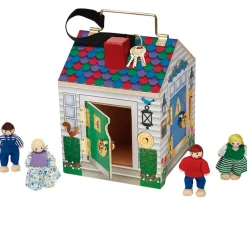 SELECCION DRIM Juegos De Madera-Casa de Muñecas con Timbres