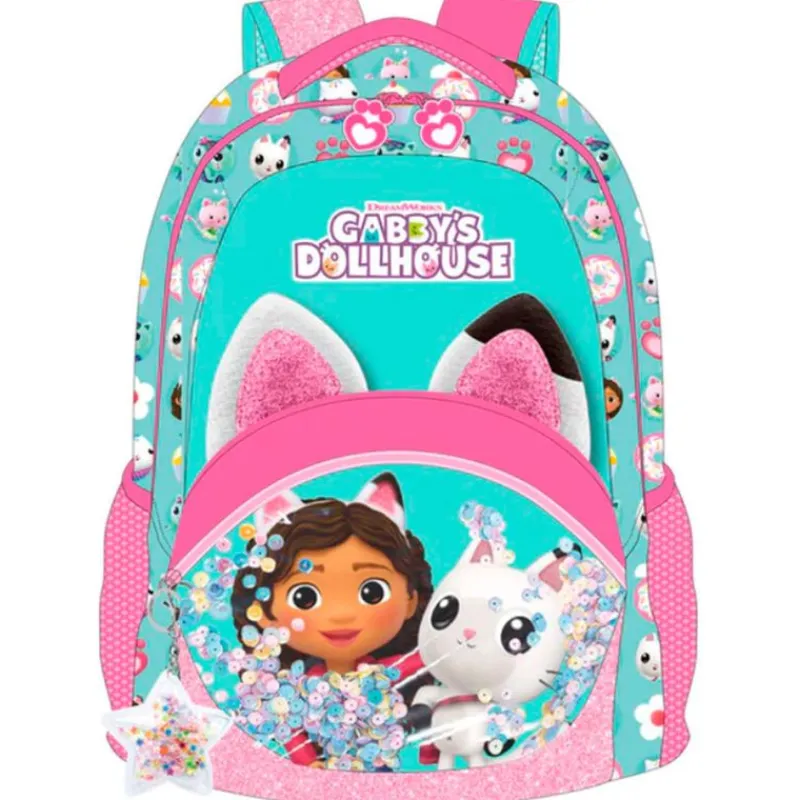 KIDS EUROSWAN Escolar-Casa de Muñecas de Gabby Mochila Escolar