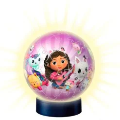 RAVENSBURGER Puzzles Y Construcciones-Casa de Muñecas de Gabby Puzzle 3D con Luz