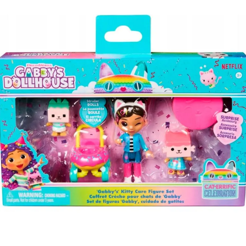 SPIN MASTER Figuras Y Figuras De Acción-Casa de Muñecas de Gabby Pack Cuidado de Gatitos