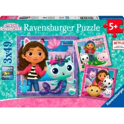 RAVENSBURGER Puzzles Y Construcciones-Casa de Muñecas de Gabby Puzzle 3x49