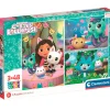 CLEMENTONI Puzzles Y Construcciones-Casa de Muñecas de Gabby Puzzle 3x48 Piezas