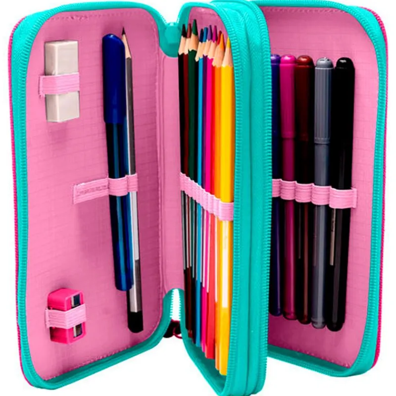 KIDS EUROSWAN Escolar-Casa Muñecas de Gabby Estuche Doble Completo