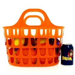 DRIM DISCOUNT Juegos Y Juguetes De Imitación-Cesta de Menaje Infantil Naranja