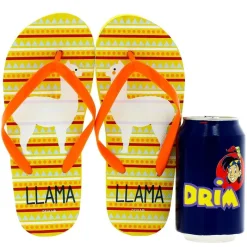 ARDITEX Ropa Y Complementos-Chanclas Llama Amarillas