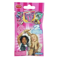 BIZAK Ropa Y Complementos-Charm U Sobre con 2 Colgantes