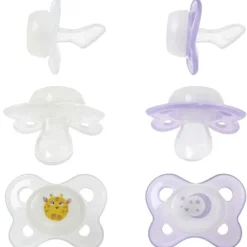 Chupetes fluorescentes silicona 2 unids +6m*KIOKIDS Clearance