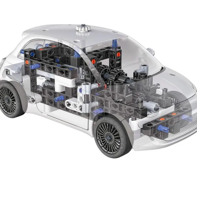 Ciencia y Juego Build Mechanics Fiat 500 Eléctrico*CLEMENTONI Clearance
