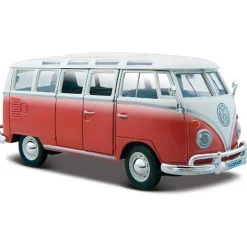 MAISTO Coches Escala 1:24-Coche Miniatura Volkswagen Van Samba Escala 1:24