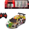 DRIM DISCOUNT Coches Radio Control (R/C)-Coche Model Car Grafiti R/C Escala 1:24
