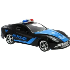 DRIM DISCOUNT Coches Radio Control (R/C)-Coche Policía Negro R/C a Escala 1:16