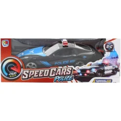 DRIM DISCOUNT Coches Radio Control (R/C)-Coche Policía Negro R/C a Escala 1:16