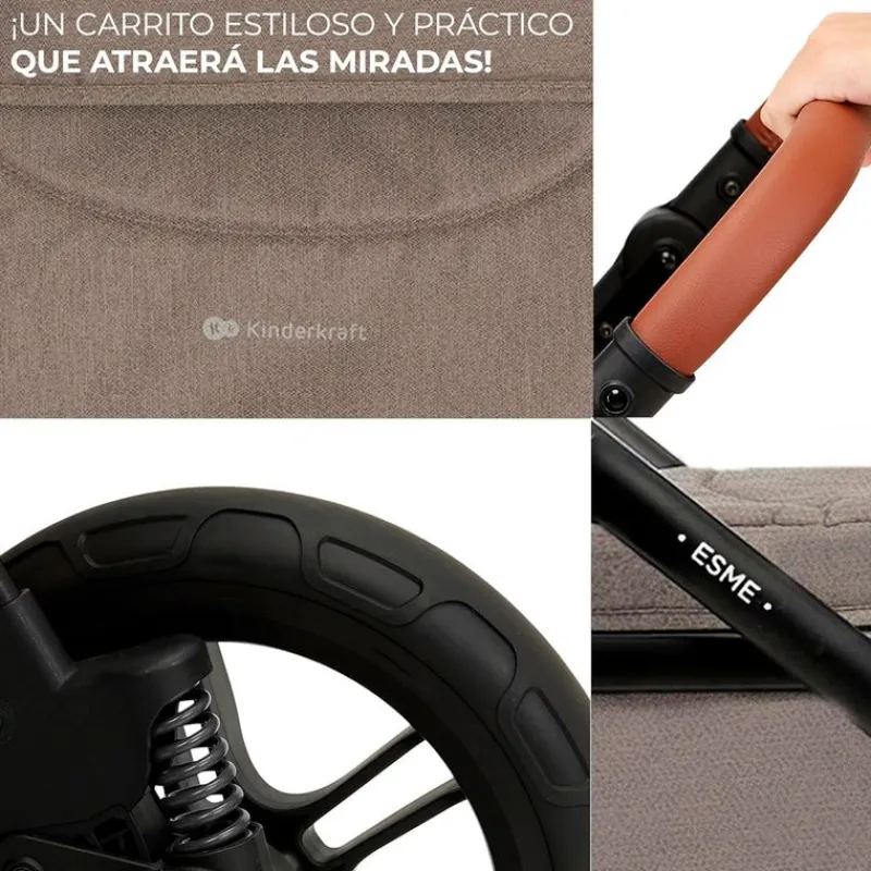 Cochecito 3 piezas Conver Esme Beige*KINDERKRAFT Outlet
