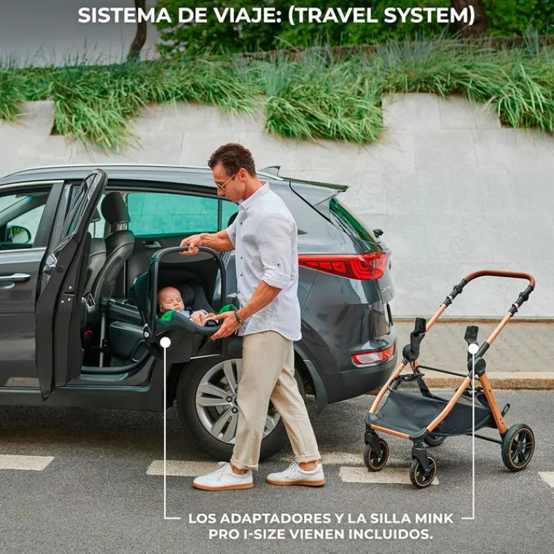 Cochecito 3 piezas Conver Esme Beige*KINDERKRAFT Outlet