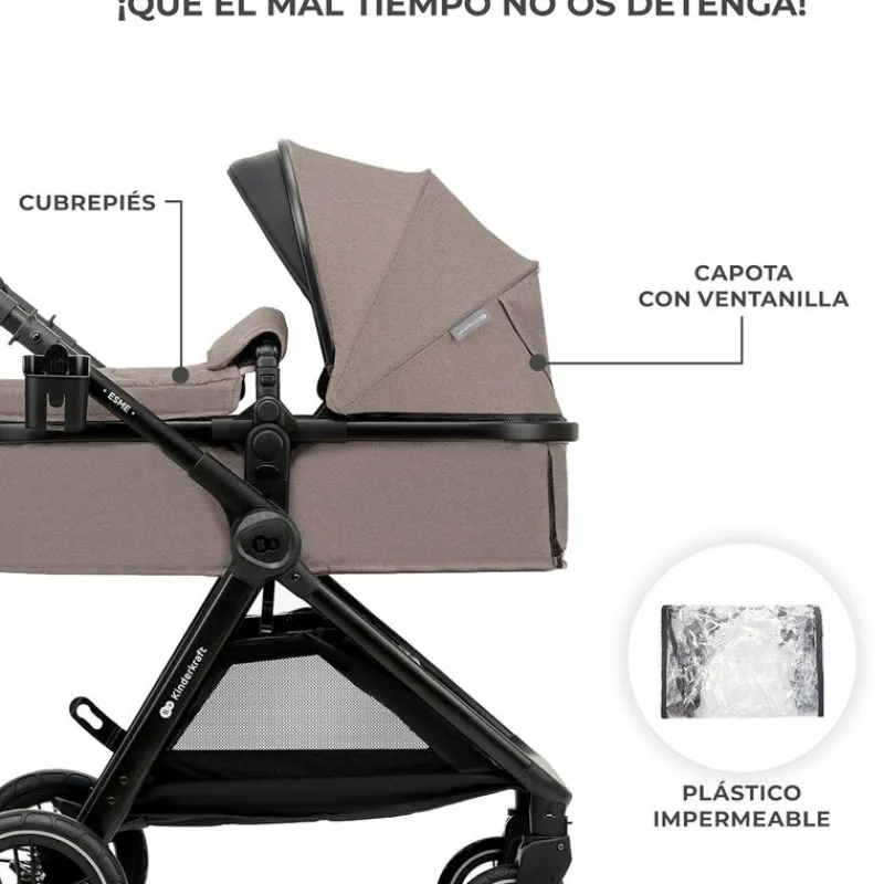 Cochecito 3 piezas Conver Esme Beige*KINDERKRAFT Outlet