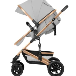 Cochecito 3 piezas Amaia Gris Claro*KIKKABOO Best