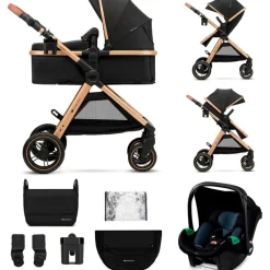 Cochecito 3 piezas Conver Esme Black*KINDERKRAFT Outlet