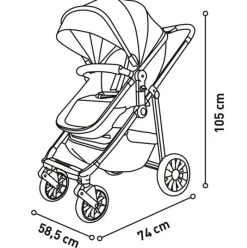 Cochecito 3 piezas Dubai 2 Oliva*ASALVO Hot