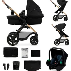 KINDERKRAFT Cochecitos De 3 Piezas-Cochecito 3 piezas Moov 2 Black