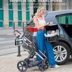 KINDERKRAFT Cochecitos De 3 Piezas-Cochecito 3 piezas Moov 2 Grey