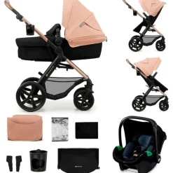KINDERKRAFT Cochecitos De 3 Piezas-Cochecito 3 piezas Moov 2 Nude