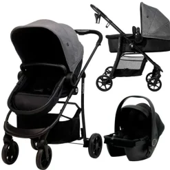 ASALVO Cochecitos De 3 Piezas-Cochecito 3 piezas Porto Antracita