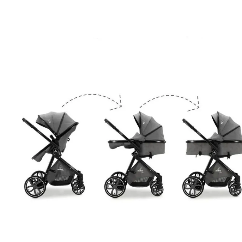 Cochecito 3 piezas Sidney 2 Rosa*ASALVO Best