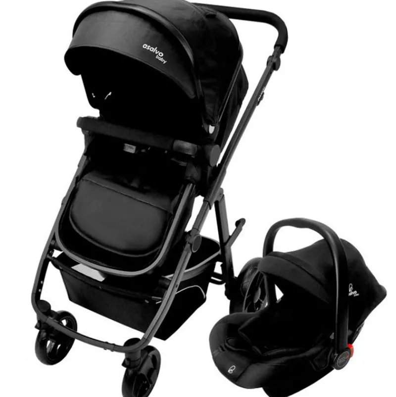 Cochecito 3 piezas Two+ 2 Negro*ASALVO Online