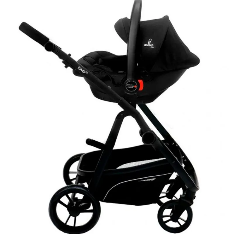 Cochecito 3 piezas Two+ 2 Negro*ASALVO Online