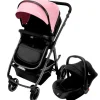 ASALVO Cochecitos De 3 Piezas-Cochecito 3 piezas Two+ 2 Rosa